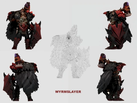 TIGREAL 10-SKIN PACK - MOBILE LEGENDS BANG BANG 3D Model
