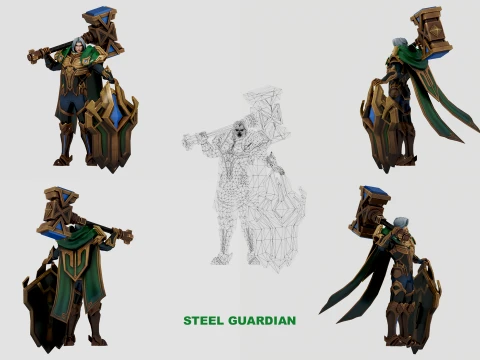TIGREAL 10-SKIN PACK - MOBILE LEGENDS BANG BANG 3D Model