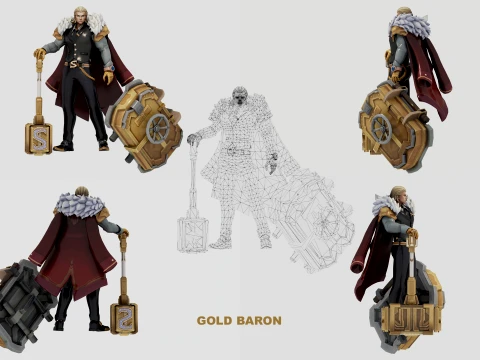 TIGREAL 10-SKIN PACK - MOBILE LEGENDS BANG BANG 3D Model