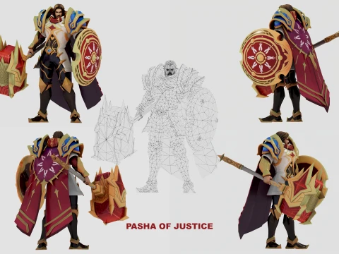 TIGREAL 10-SKIN PACK - MOBILE LEGENDS BANG BANG 3D Model