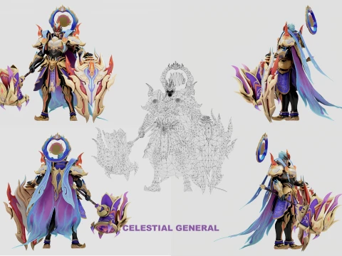 TIGREAL 10-SKIN PACK - MOBILE LEGENDS BANG BANG 3D Model