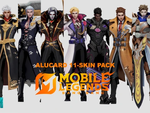 ALUCARD 10-SKIN PACK - MOBILE LEGENDS BANG BANG 3D Model