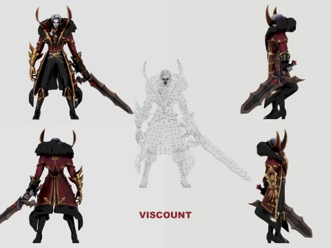 ALUCARD 11-SKIN PACK - MOBILE LEGENDS BANG BANG 3D Model