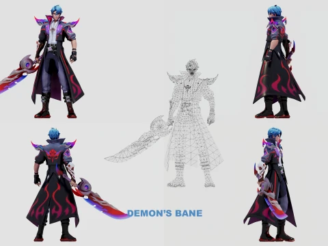ALUCARD 11-SKIN PACK - MOBILE LEGENDS BANG BANG 3D Model