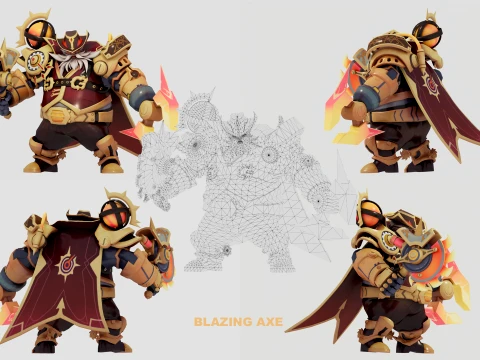 FRANCO 11-SKIN PACK - MOBILE LEGENDS BANG 3D Model