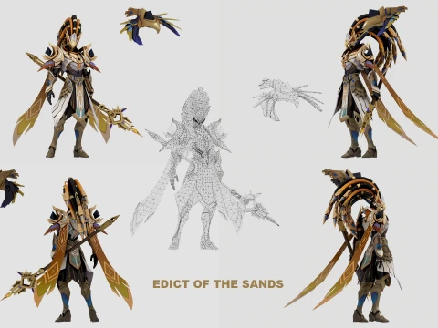ALPHA 9-SKIN PACK - MOBILE LEGENDS BANG 3D Model