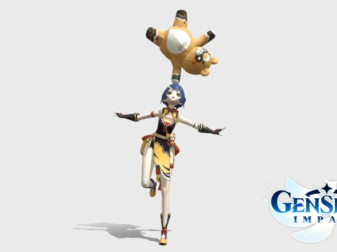 Xiangling - Genshin Impact Modello 3D
