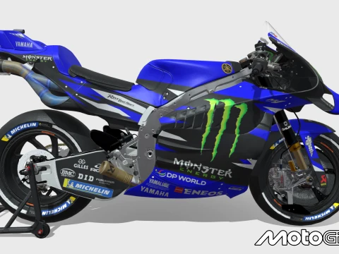 Monster Energy Yamaha Team - FQ20 ft AR42 - MotoGP26 3D Модель
