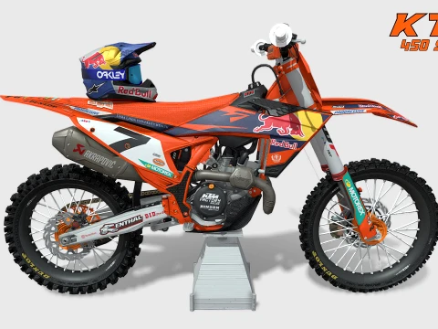 KTM 450 SX-F Factory Edition 3D Model