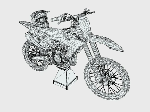 KTM 450 SX-F Factory Edition 3D Model