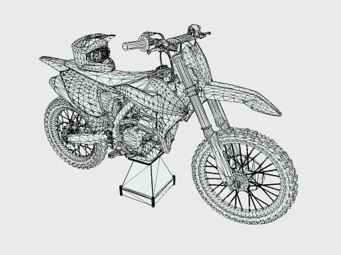 Triumph TF 250X 3D Model
