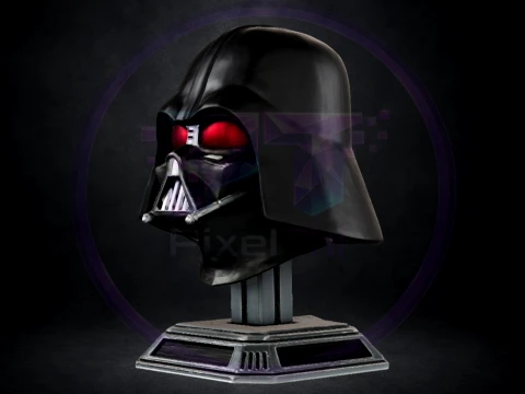 Darth Vader Helmet Bust STL One-Piece Multi-Part 3D Printable Model 3D Принт Модель