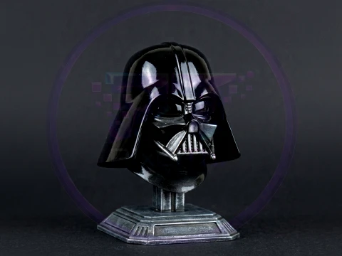 Darth Vader Helmet Bust STL One-Piece Multi-Part 3D Printable Model 3D Print Model