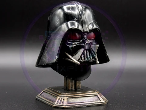 Darth Vader Helmet Bust STL One-Piece Multi-Part 3D Printable Model 3D Print Model