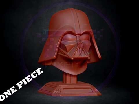 Darth Vader Helmet Bust STL One-Piece Multi-Part 3D Printable Model 3D Print Model