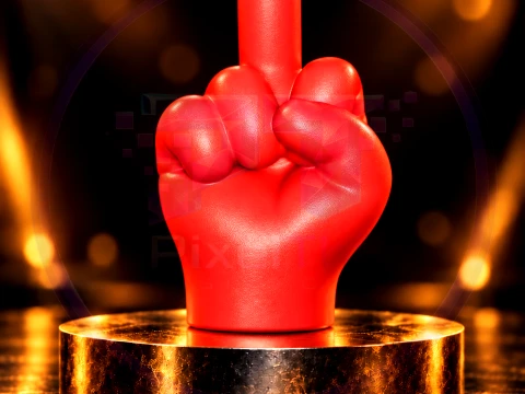 Cartoon Hand Gesture Keychain Mini Ornament Set STL 3D Print Model