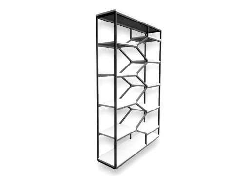 Modern loft-style shelving unit 3D Model