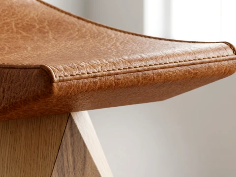 Facet Wooden Stool Manufacturing Drawings 3D Model