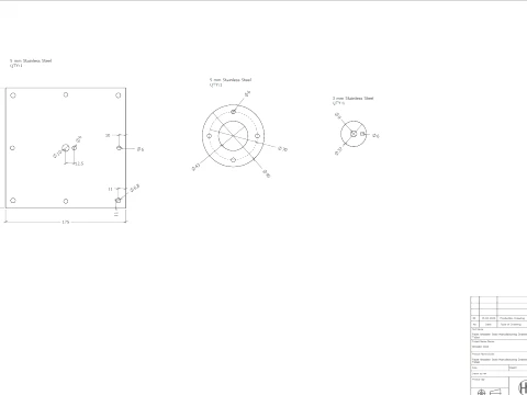 Facet Wooden Stool Manufacturing Drawings 3D Model