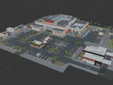 Supermarket Model 3D