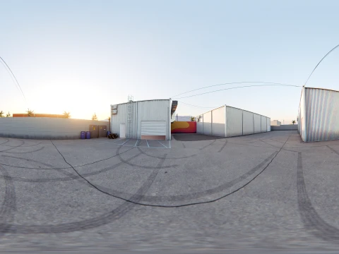 AUTOMOTIVE ENVIRONMENT - MIAMI BACKLOT - BLENDER OPTMIZED SCENE 3D Model