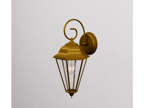 Farol de pared de bronce Modelo 3D