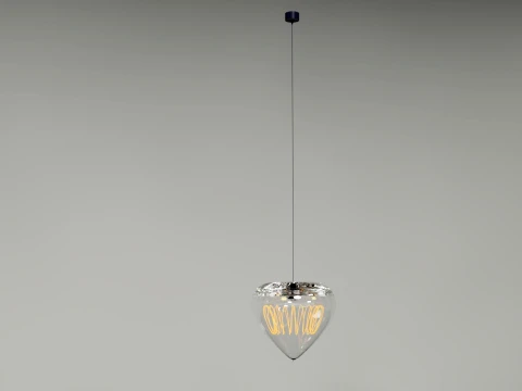 LED Filament Table Pendant Lamp with Screw Base 3D Model