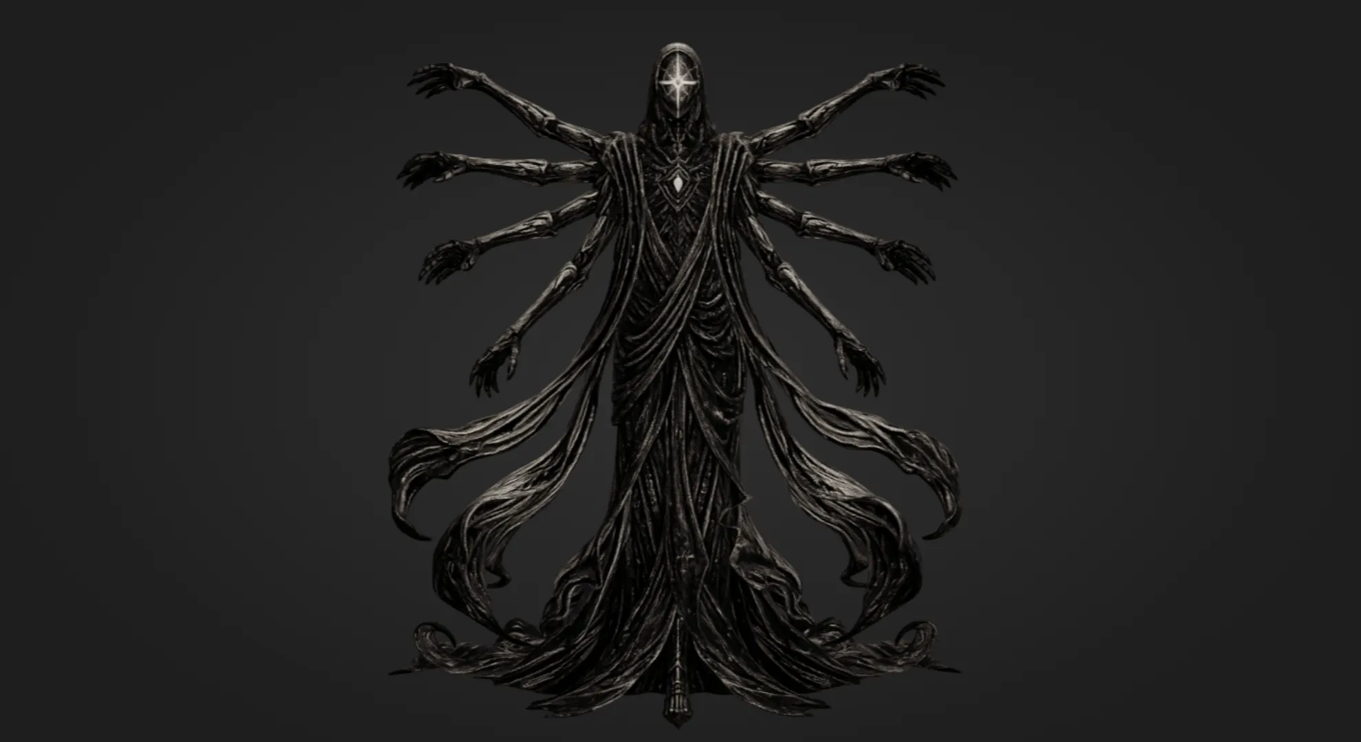 Void Hierophant 3D Print Model .c4d .max .obj .3ds .fbx .stl .blend 