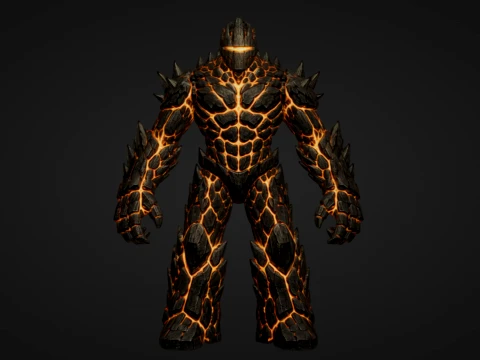 G&oacute;lem de magma Modelo de impresión 3D