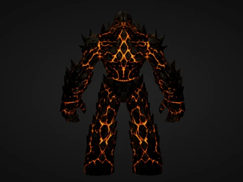 Magma Golem 3D Print Model