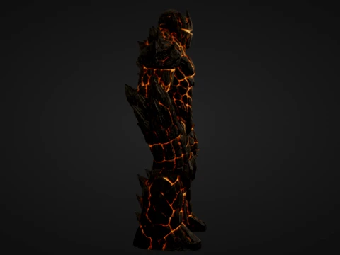 Magma Golem 3D Print Model