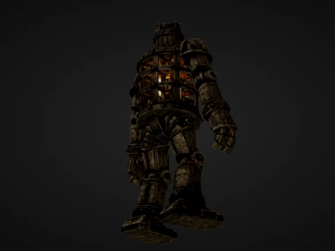Iron Warden Golem 3D Print Model