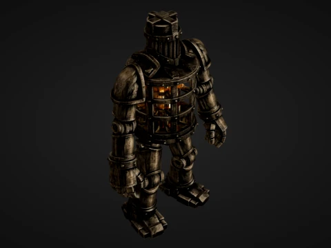 Iron Warden Golem 3D Print Model