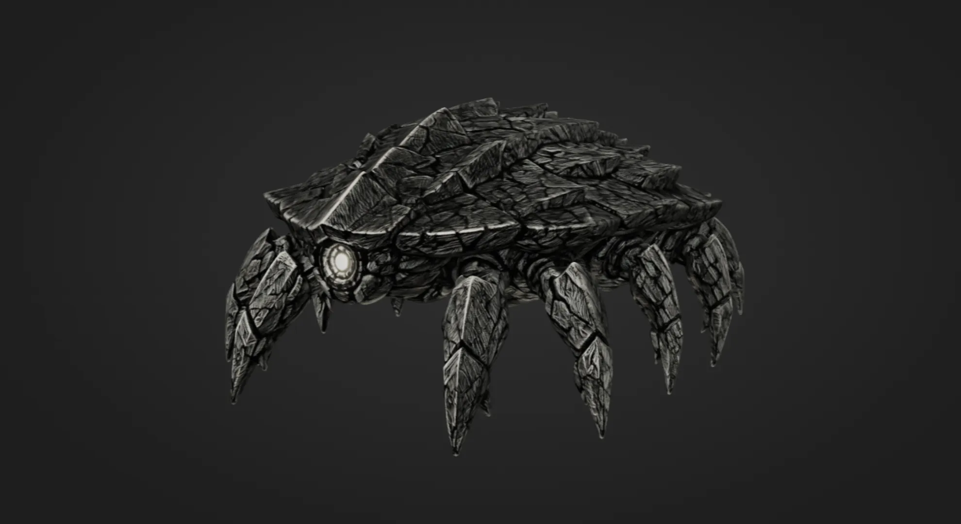 Basalt Crawler 3D Print Model .c4d .max .obj .3ds .fbx .stl .blend 