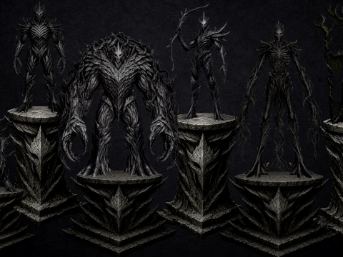 Iron Thorn Collection 3D Print Model