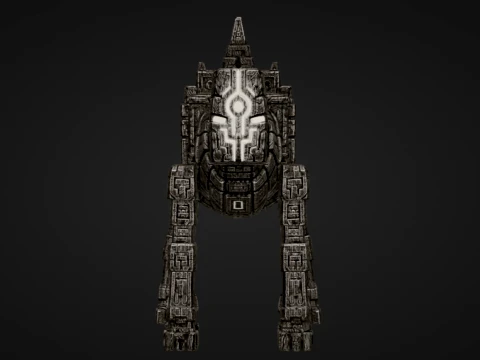 Rune Temple Colossus 3D Print Model