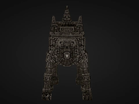 Rune Temple Colossus 3D Print Model