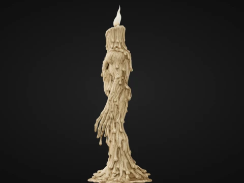 Candle Wax Golem 3D Print Model