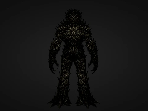 Thorny Bramble Golem 3D Print Model