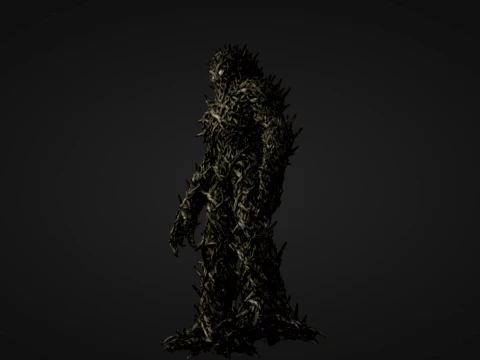 Thorny Bramble Golem 3D Print Model