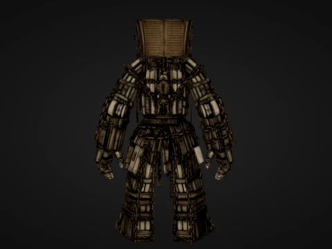 Book Guardian Golem 3D Print Model