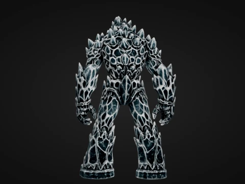 Frost Golem 3D Print Model