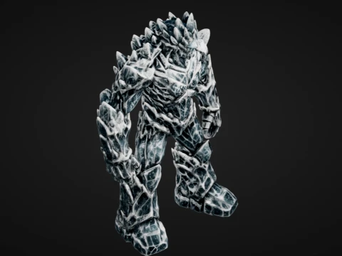 Frost Golem 3D Print Model