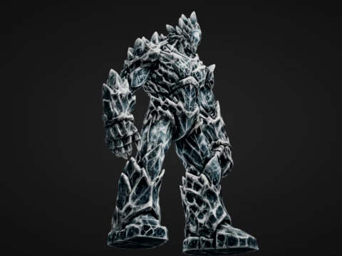 Frost Golem 3D Print Model
