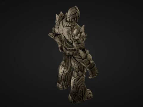 Temple Golem 3D Print Model