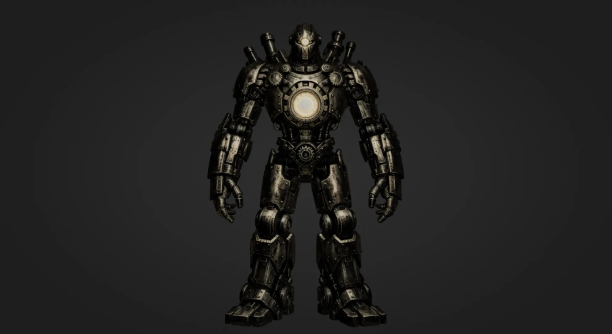 기계 강철 감시자 3D 프린트 모델 .c4d .max .obj .3ds .fbx .stl .blend 
