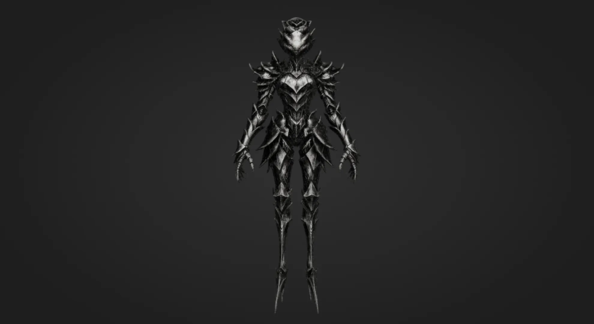 Obsidian Rose Knight 3D Print Model .c4d .max .obj .3ds .fbx .stl .blend 