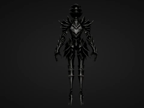 Obsidian Rose Knight 3D Print Model