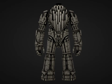 Cathedral Organ Golem 3D Print Model