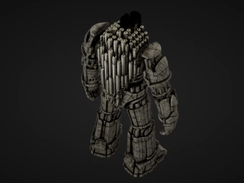 Cathedral Organ Golem 3D Print Model